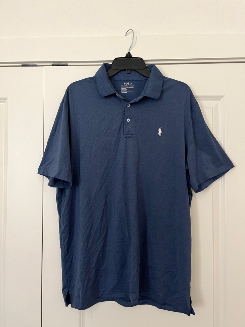 Polo by Ralph Lauren Navy Short Sleeve Polo with White Pony